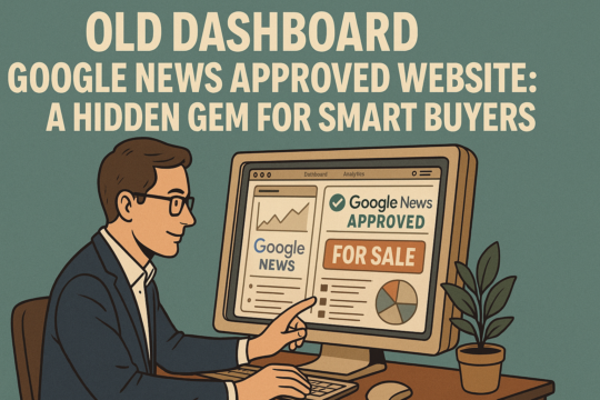 Google News Approved Website Old Edition Dashboard